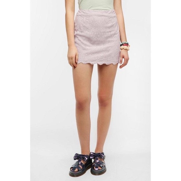 Urban Outfitters Lavender Lace mini skirt - Picture 1 of 5